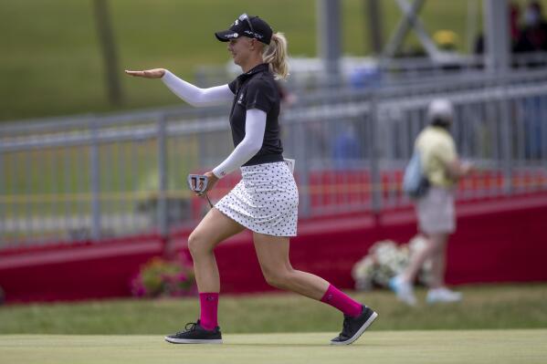 After Open playoff loss Hataoka shares lead in Michigan AP News